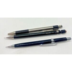 Vintage Mechanical Pencils & Pen Zebra Pentel & Scripto Set Lot 3